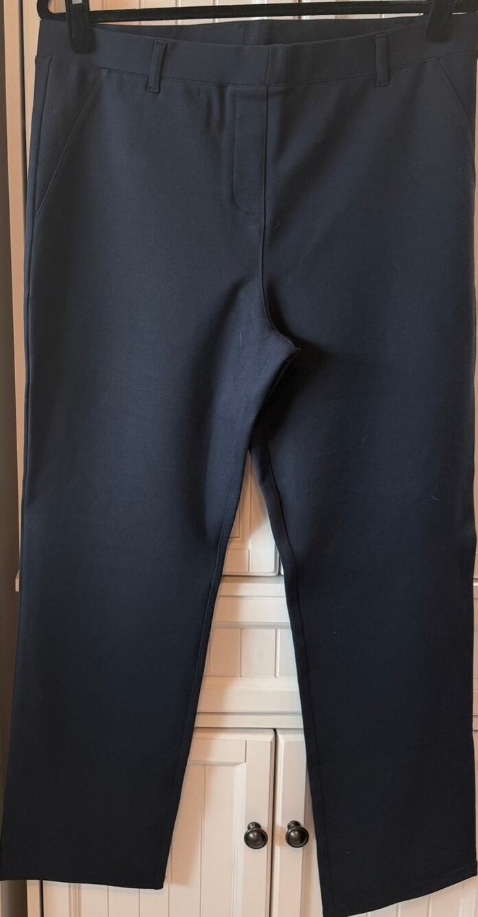 Quince Ultra-Stretch Ponte Straight Leg Pants steel XL NWT